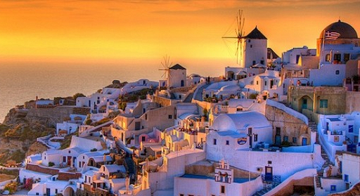 santorini sunset