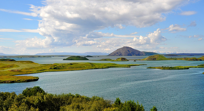 Islanda lago Myvatn