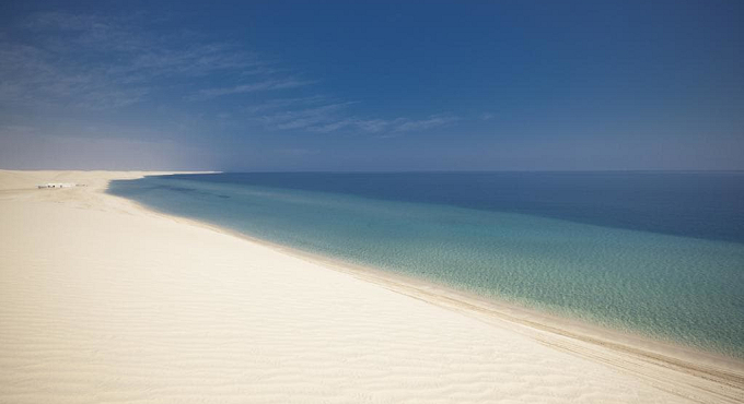 Qatar spiaggia bianca